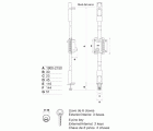 Cerradura FAC de sobreponer S 90 AP UVE articulada